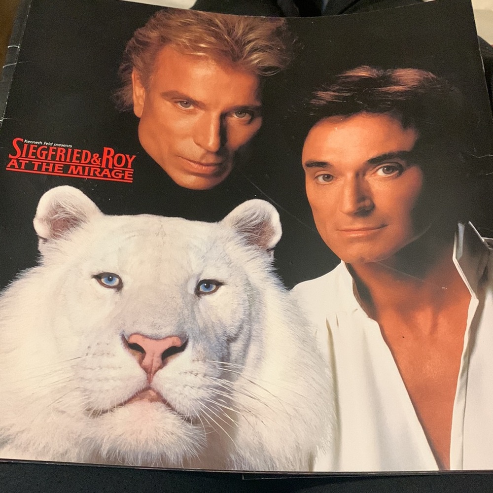 Siegfried and Roy at the Mirage in Las Vegas, 1990s Program of the Show